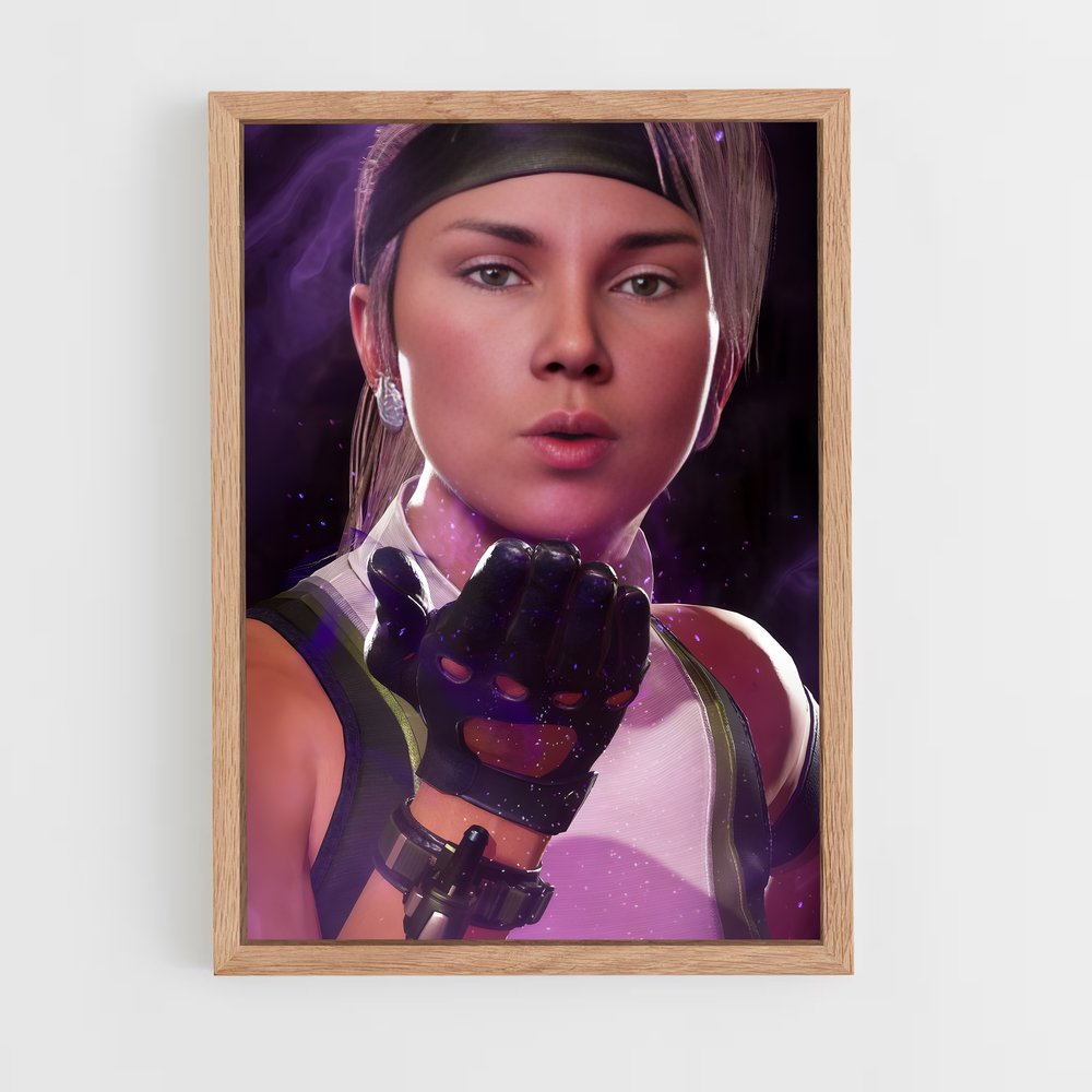 Poster Sonya de blade – affiche Mortal kombat (vue 4)